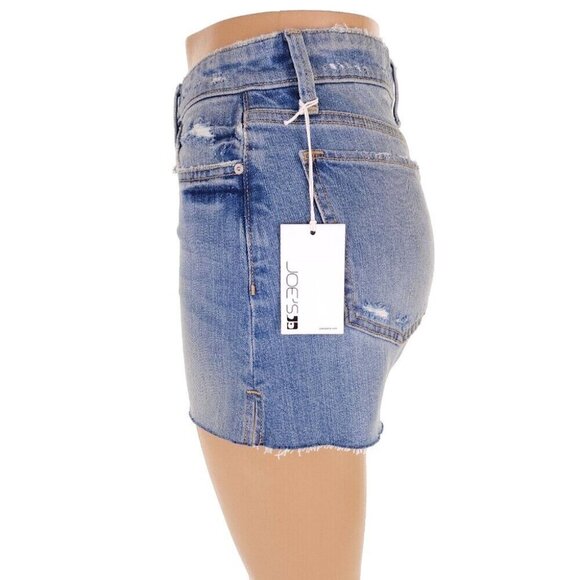 Joe's Jeans HR Smith Short 4" Cut Hem & Slit Jean Shorts in Cindy Blue NWT - Picture 5 of 14